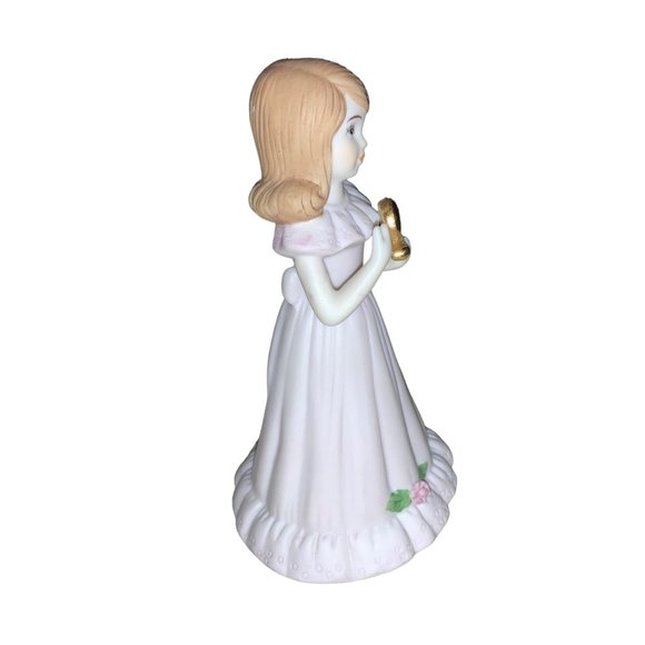 Enesco Growing Up Girl Age 9 Porcelain Figurine 1982 - Picture 5 of 11